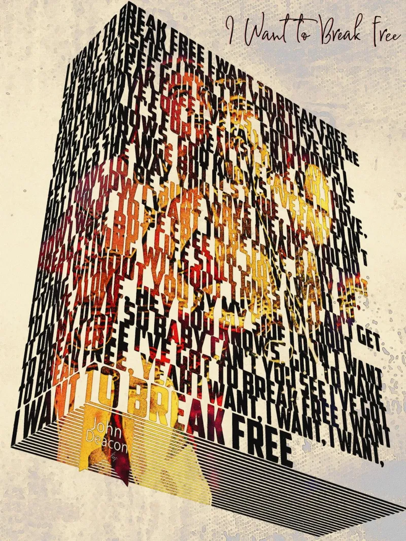 I Want to Break Free (Textbuch) Hahnemühle von Gunawan Rb