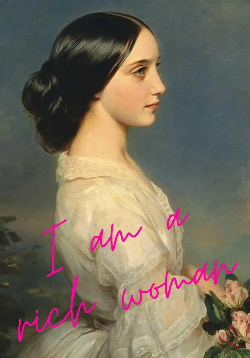 "Mujer rica" - Winterhalter Remix, Pop Art, Empoderamiento, Lux metacrilato de NorwesClub