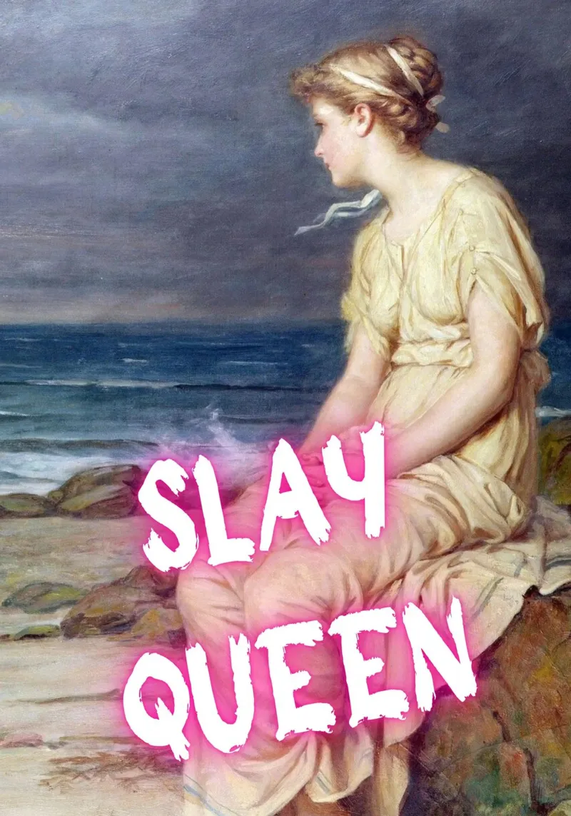 "Slay Queen" - Pop Art, Remix classico, Empowerment, Trendy P pellicola backlit da NorwesClub