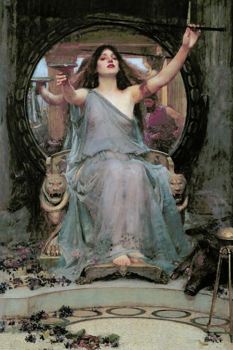 Waterhouse - Circe Offering The Cup To Odysseus poster da Vintage by JUNIQE
