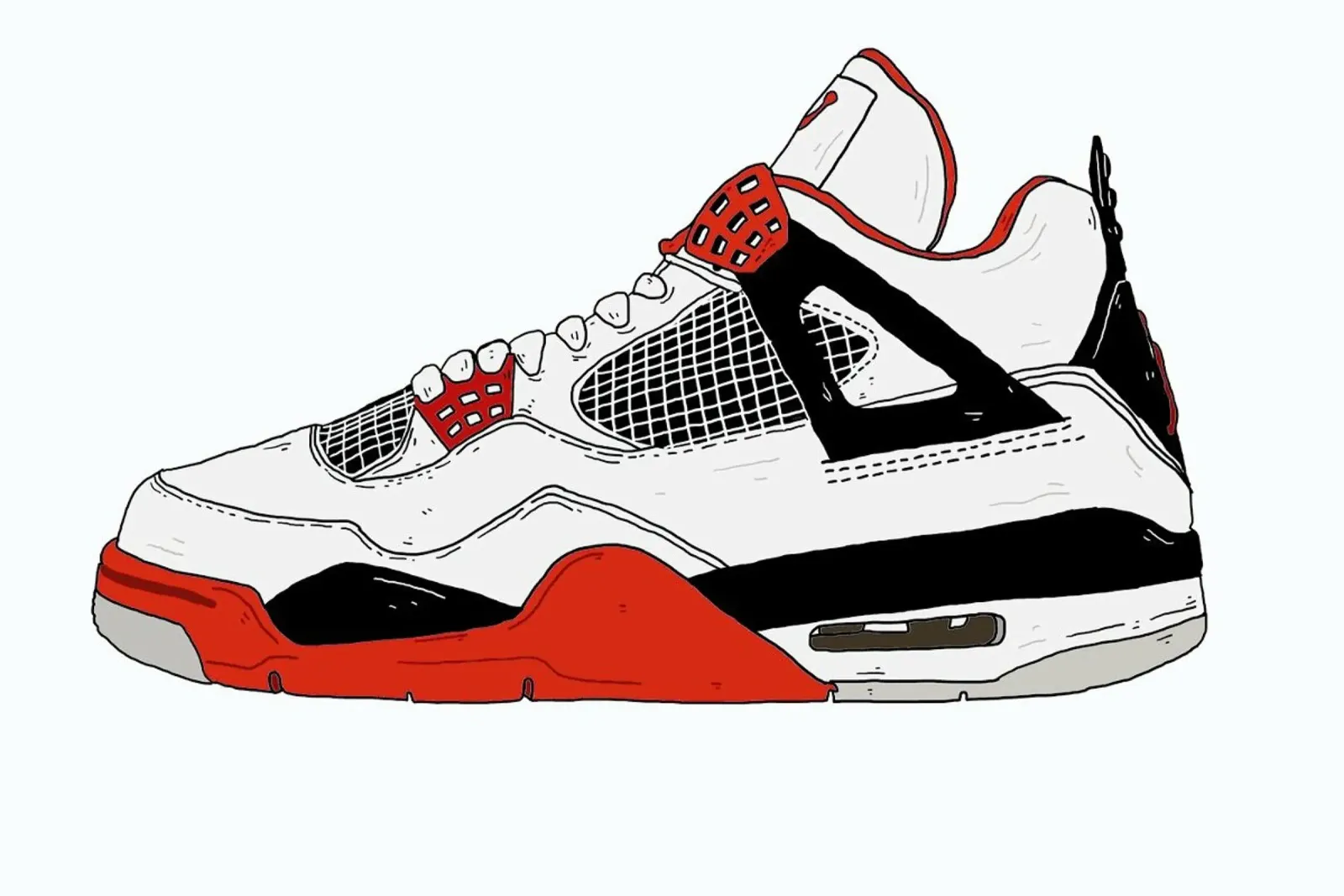Jordan 4 pellicola backlit da Nick Cocozza