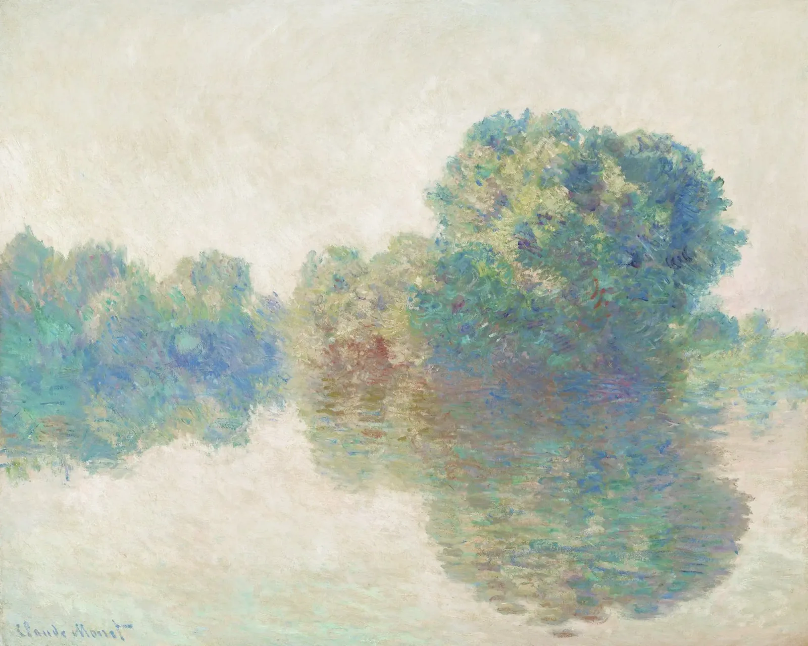 Claude Monet - La Senna a Giverny (1897) pellicola backlit da Monet Art Prints