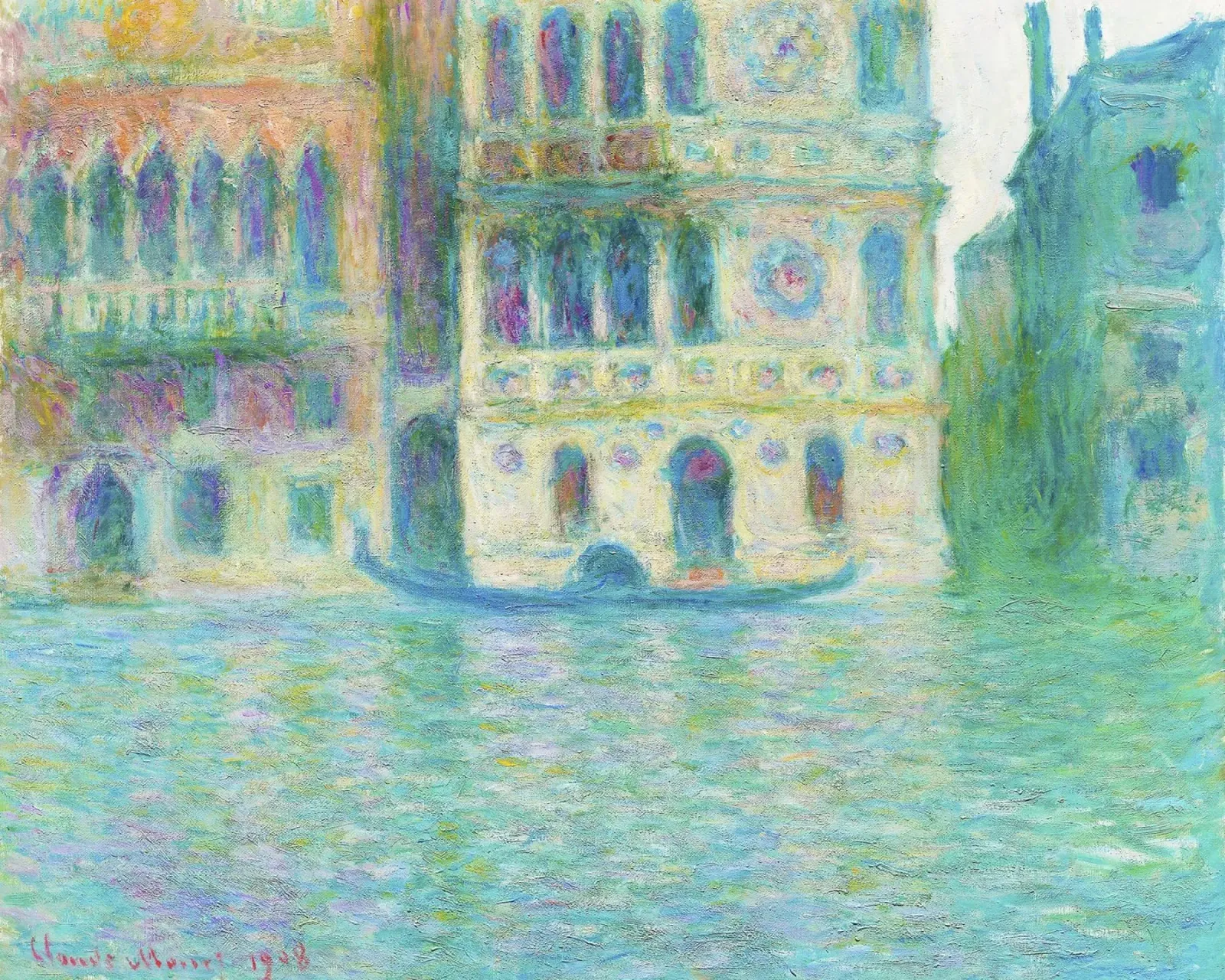 Venezia, Palazzo Dario (1908) di Claude Monet. poster con telaio in plastica da Monet Art Prints