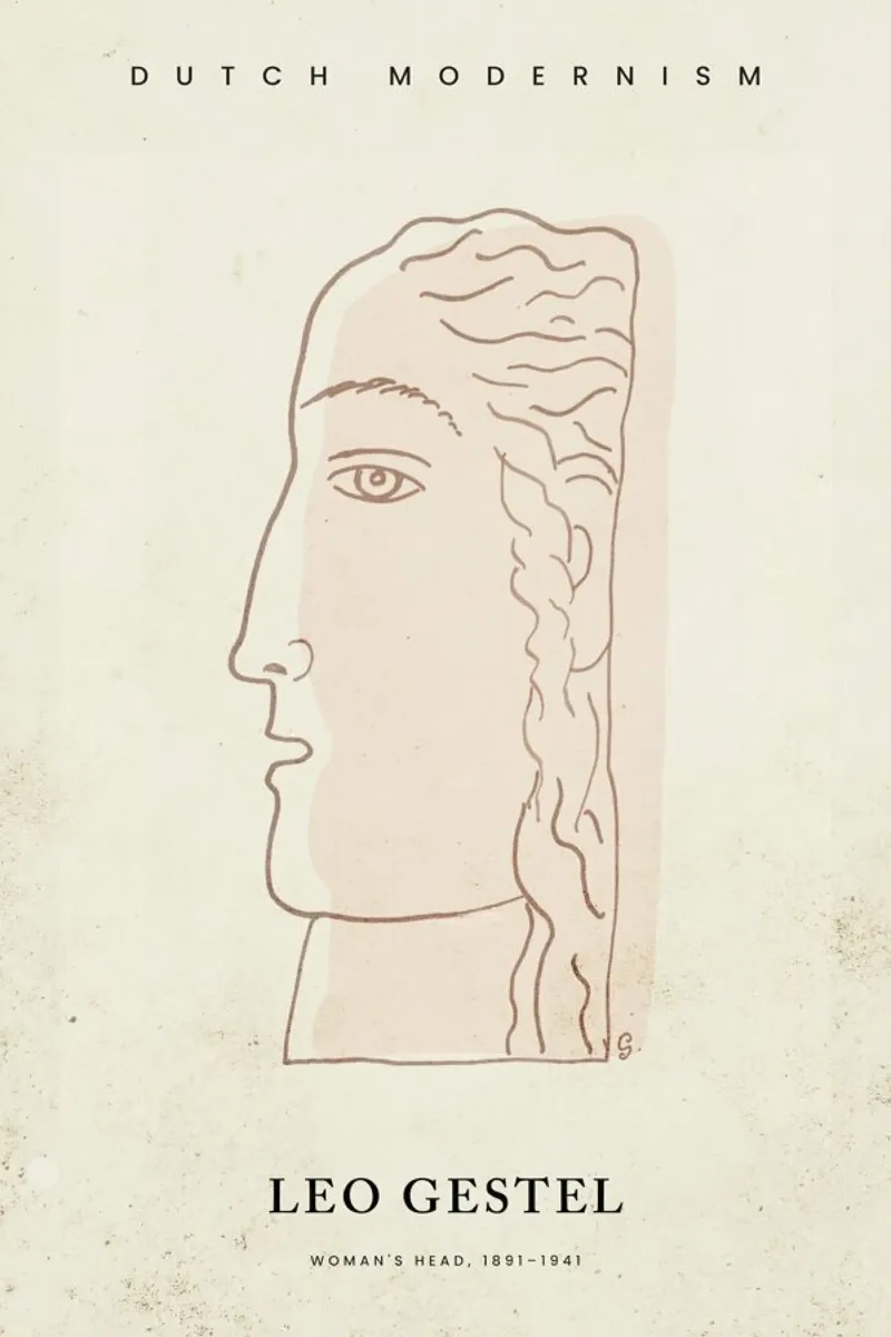 Gestel - Woman's Head pellicola backlit da Vintage by JUNIQE