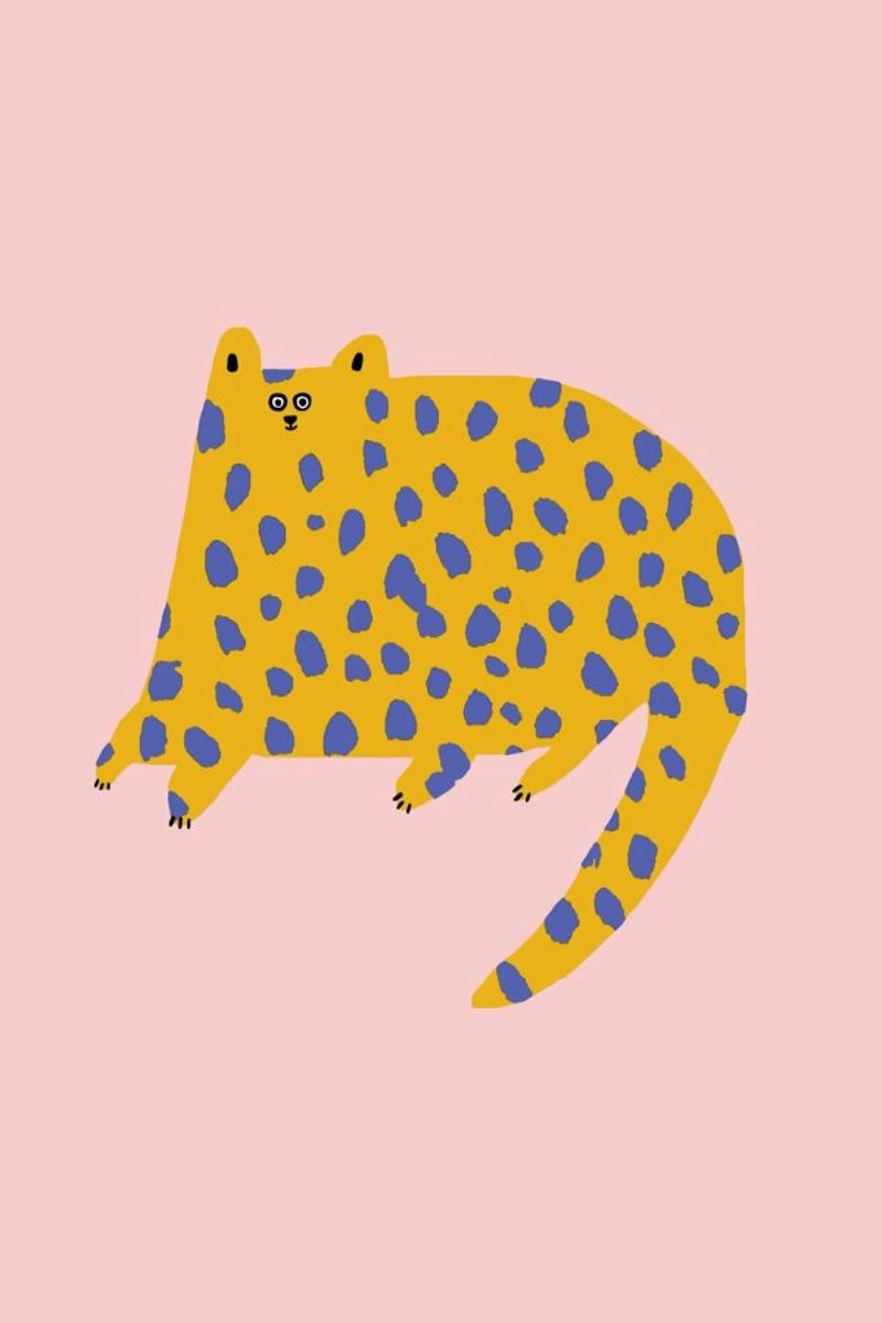Dotty Cat Poster von Lora O'Callaghan