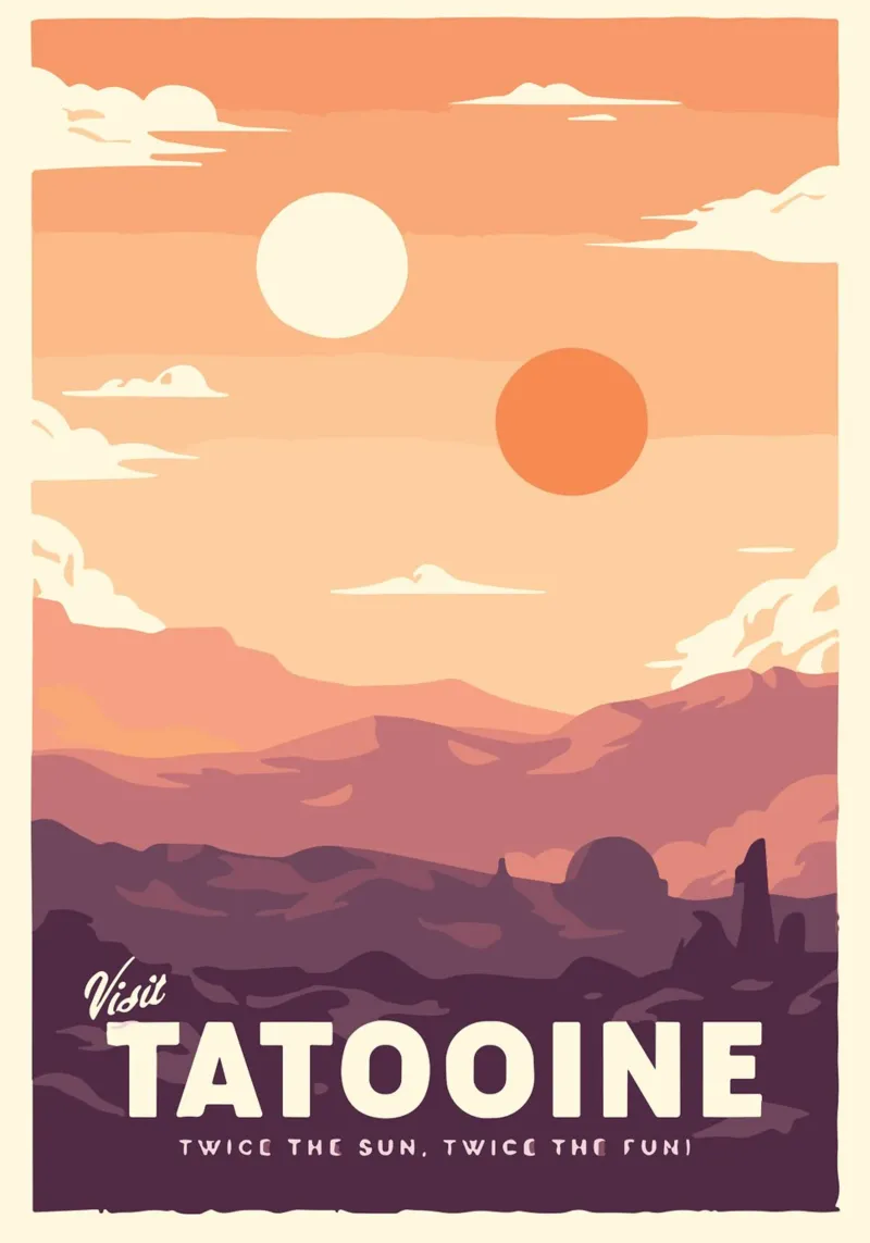 Tatooine pellicola backlit da carrie Shop
