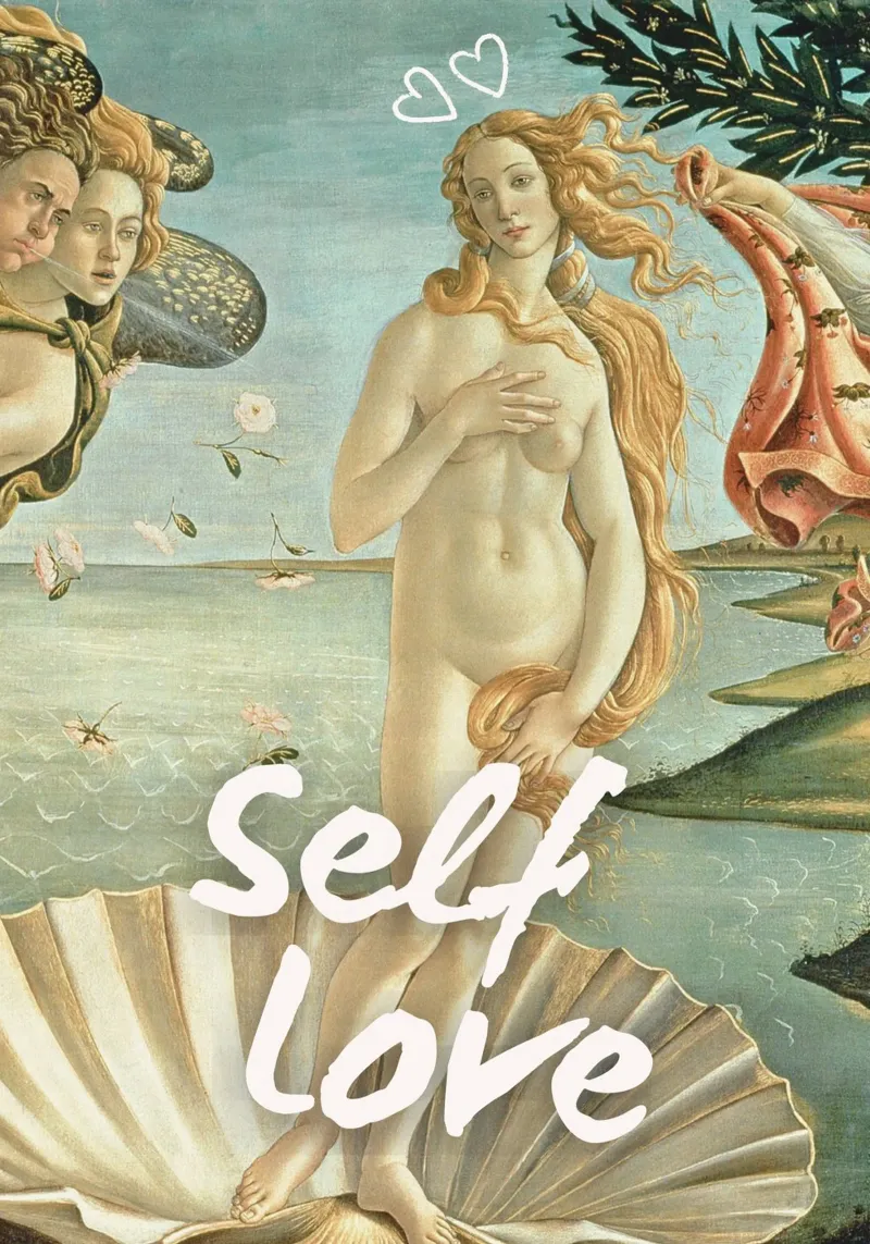 "Self Love Venus" - Botticelli Remix, Diosa, Empoderamiento, lámina retroiluminada de NorwesClub