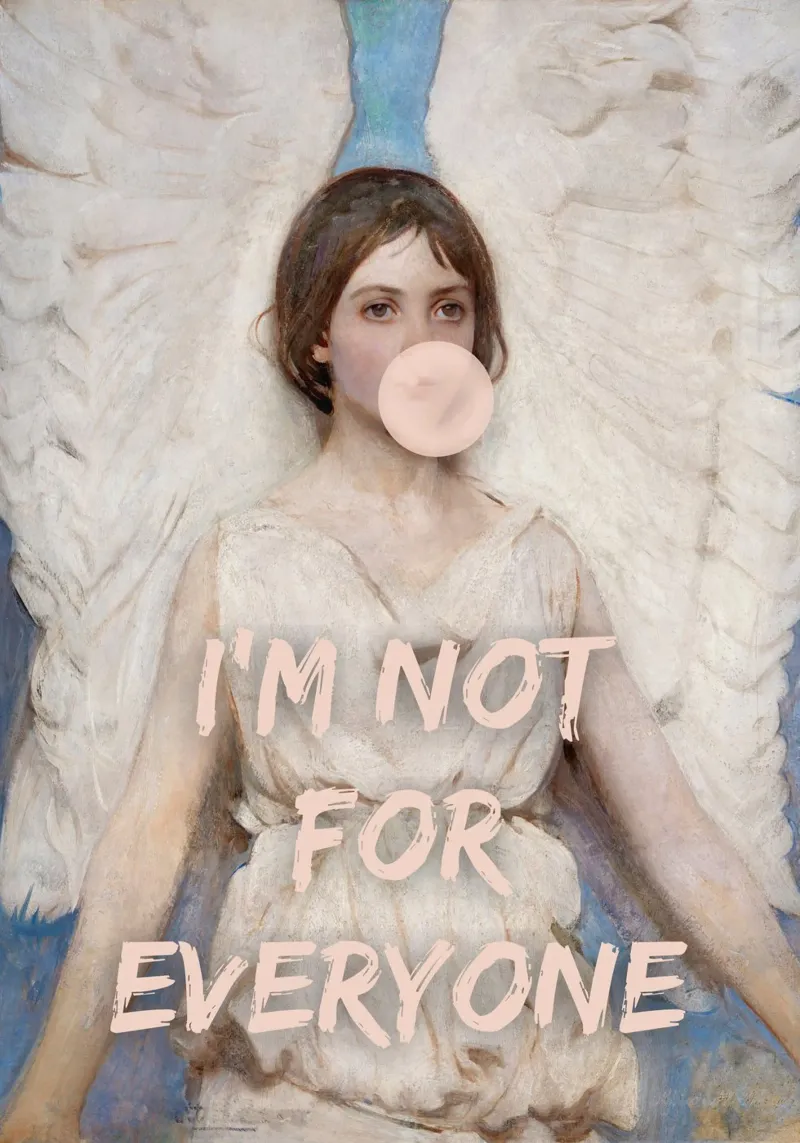 "Non per tutti" - Pop Art, Remix classico, Empowerment, An pellicola backlit da NorwesClub