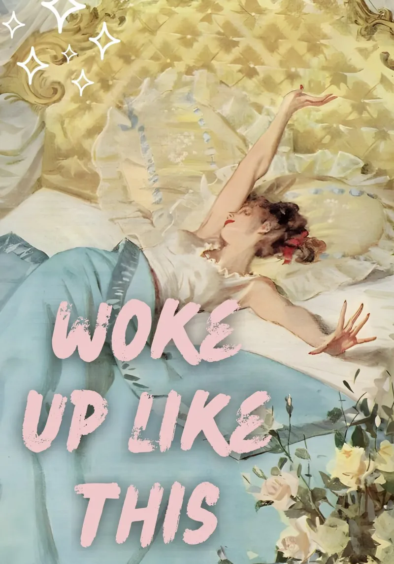 "Woke Up Like This" - Pop Art, Remix classico, Glamour, Trend carta hahnemühle da NorwesClub