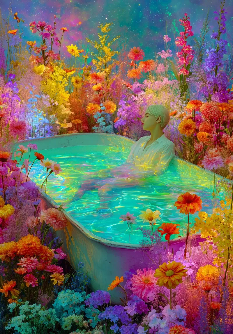 Summer bath hahnemühle by Justyna Jaszke JBJart