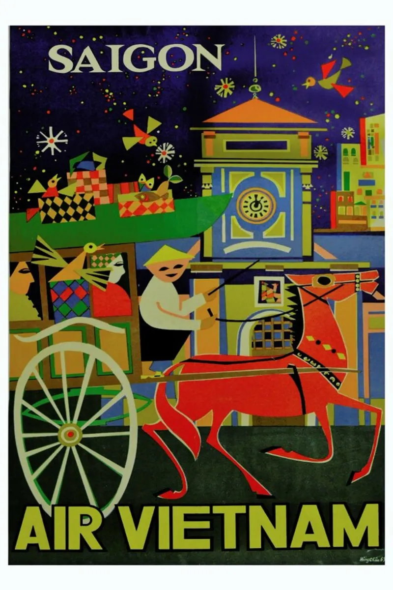 vietnam poster con telaio in plastica da Robert Livingston