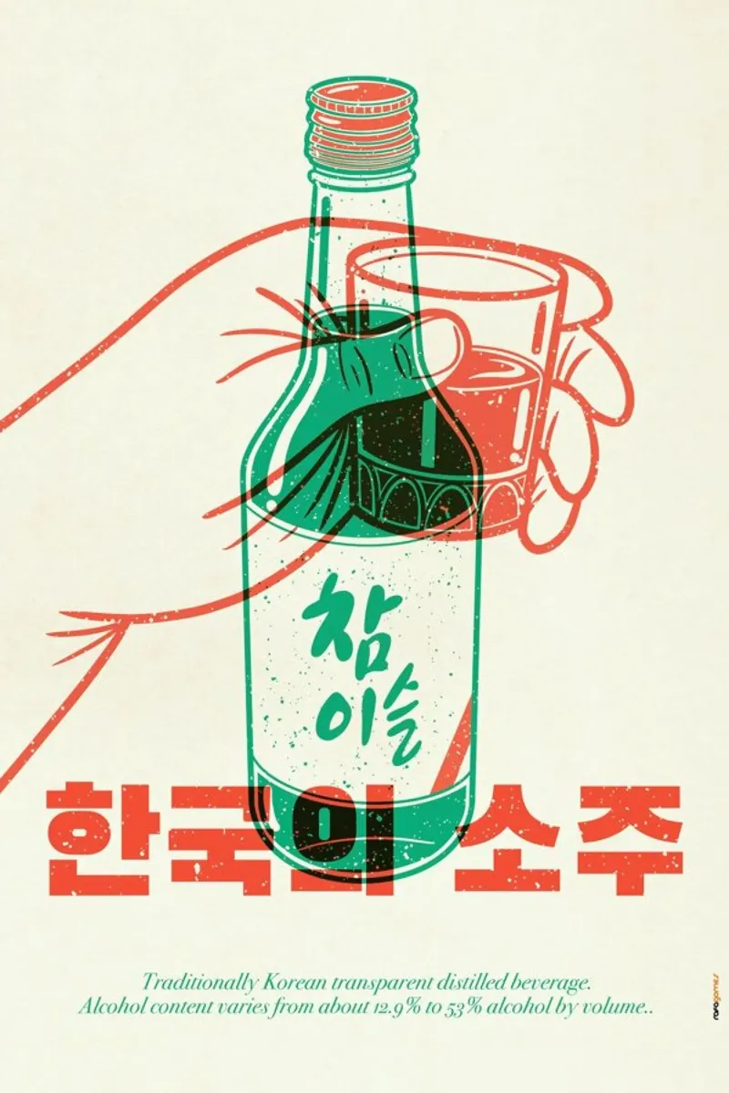 Korean Soju pellicola backlit da Rafa Gomes