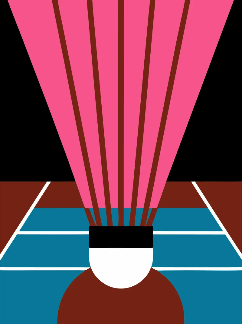 Badminton moderno carta hahnemühle da LOOK DIFFERENT