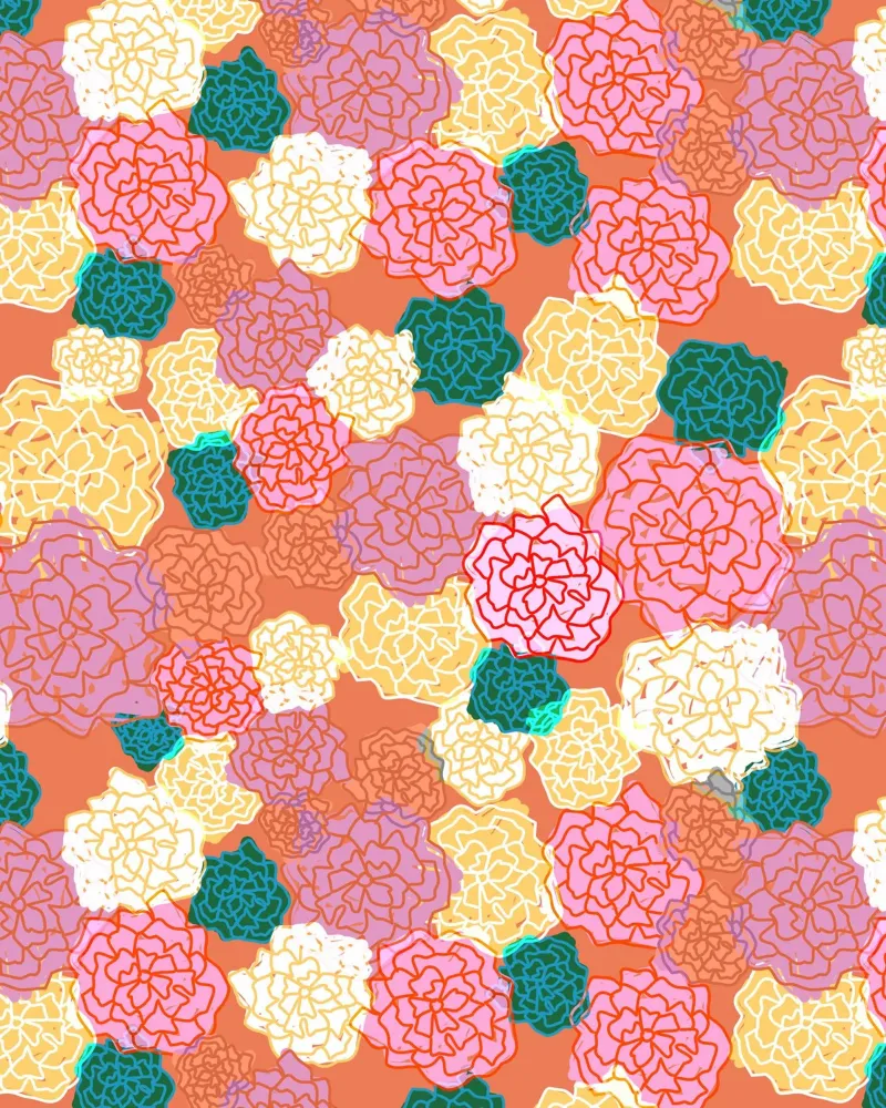 Flores felices metacrilato de Kintsugi99