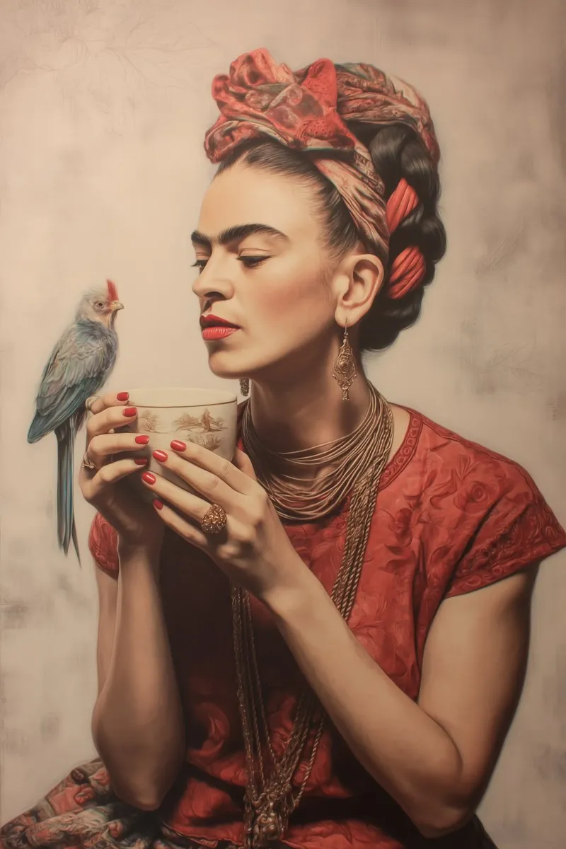 L'amore per gli uccelli con Frida pellicola backlit da Carinaprint