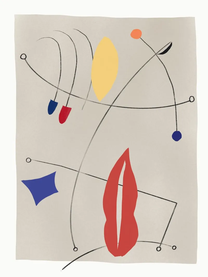 Minimale vormen compositie 02 canvas van Little Dean