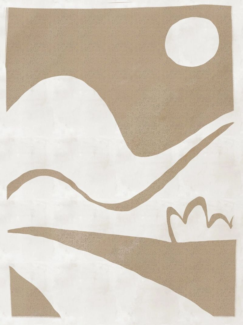 Earthy Landscape ausgeschnitten Poster von Little Dean