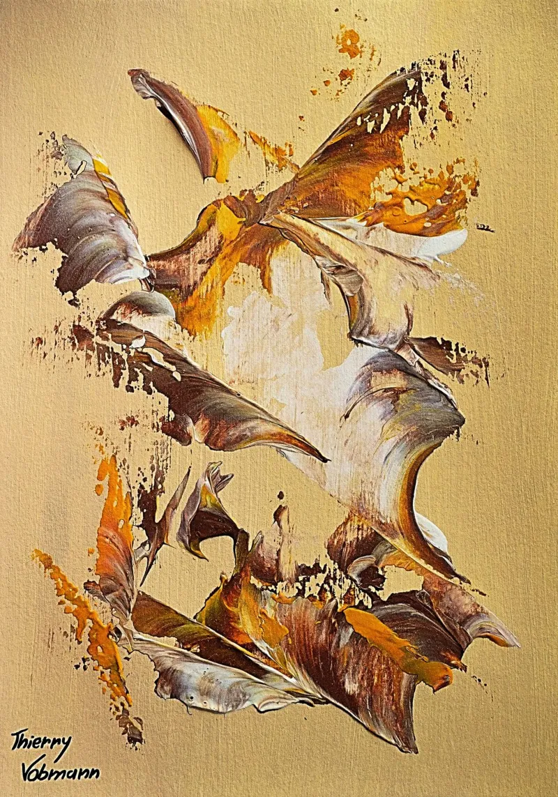 MESSAGE FROM THE HEART 36 pellicola backlit da Thierry Vobmann Abstract painting