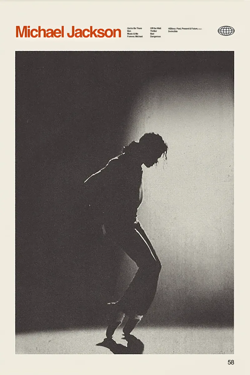 Michael Jackson: The King of Pop pellicola backlit da Attaboy Dsgn