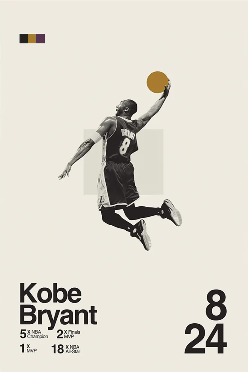 Kobe Bryant poster da Attaboy Dsgn