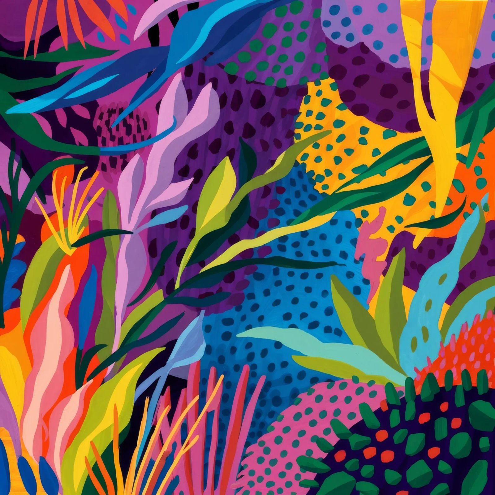 Midnight Flora Flame poster by Zep Layers