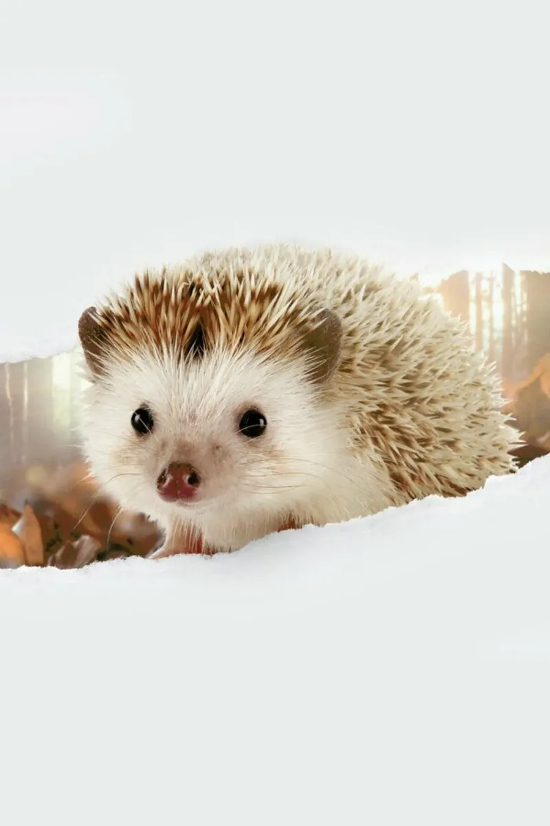 Hedgehog Torn Paper carta hahnemühle da JONAS LOOSE KIDS
