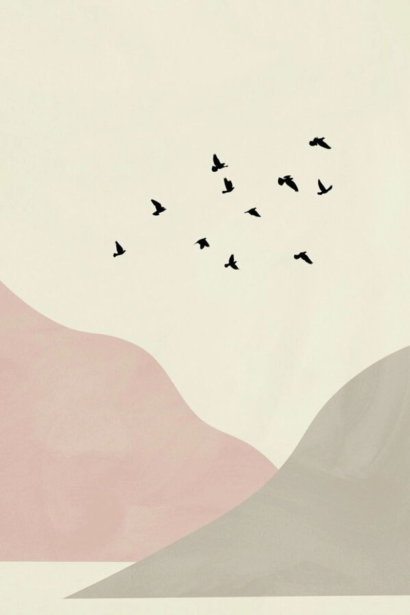 Flock Of Birds I poster de Pure