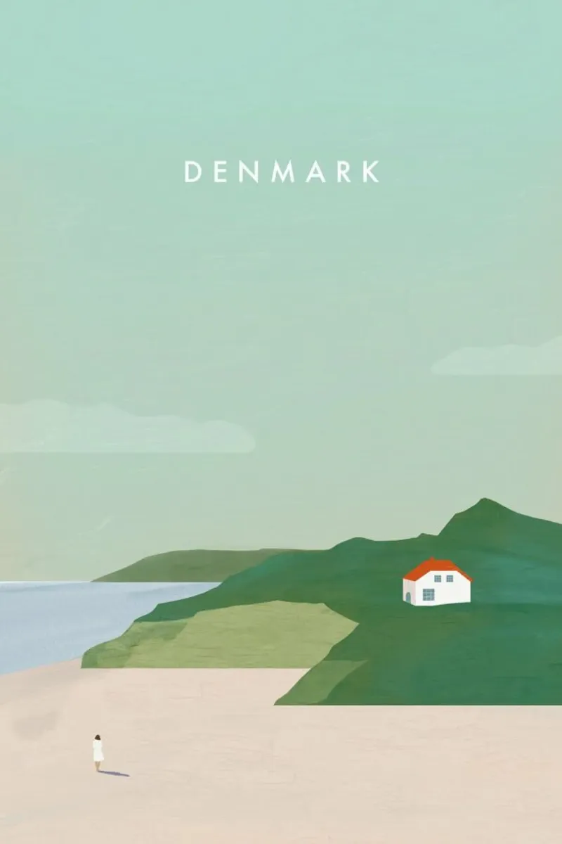 Denmark poster by Katinka Reinke