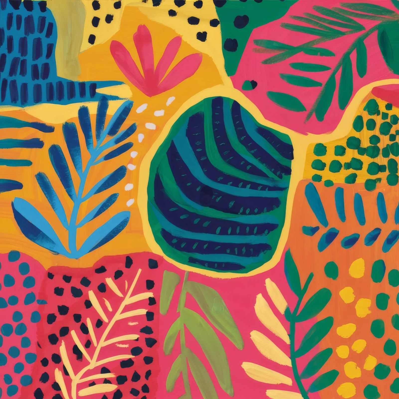 Tropical Rhythm Canvas poster by Zep Layers