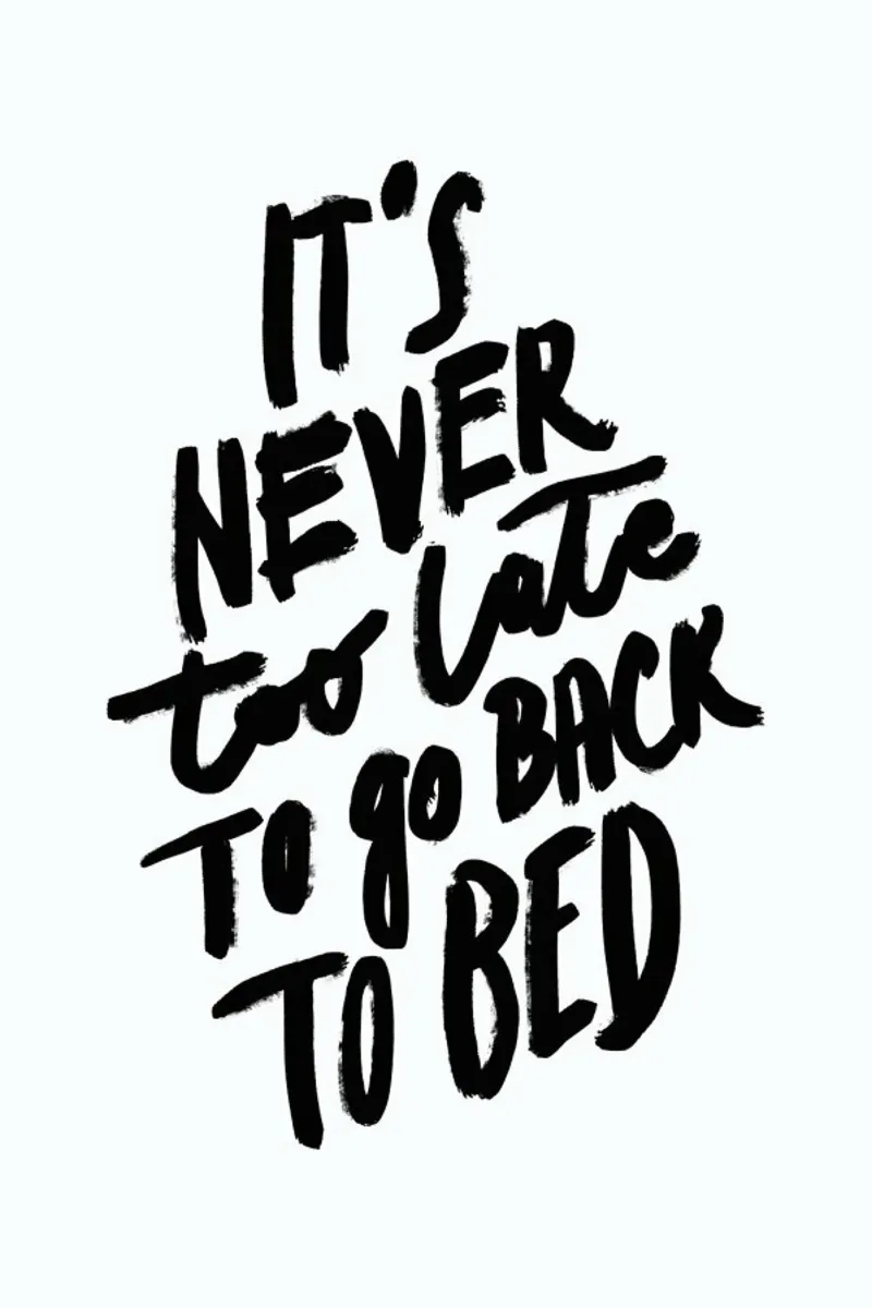 Go Back to Bed pellicola backlit da Studio One