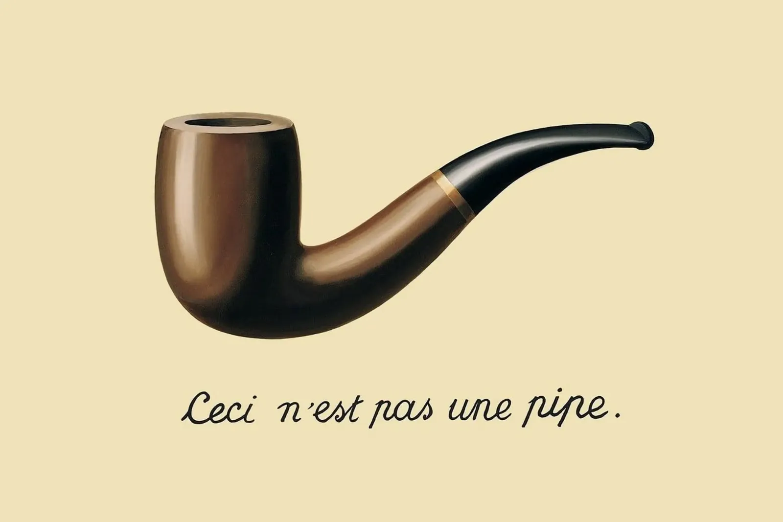 Ceci n'est pas une pipe" - René Magritte Hahnemühle von Classic Art Prints