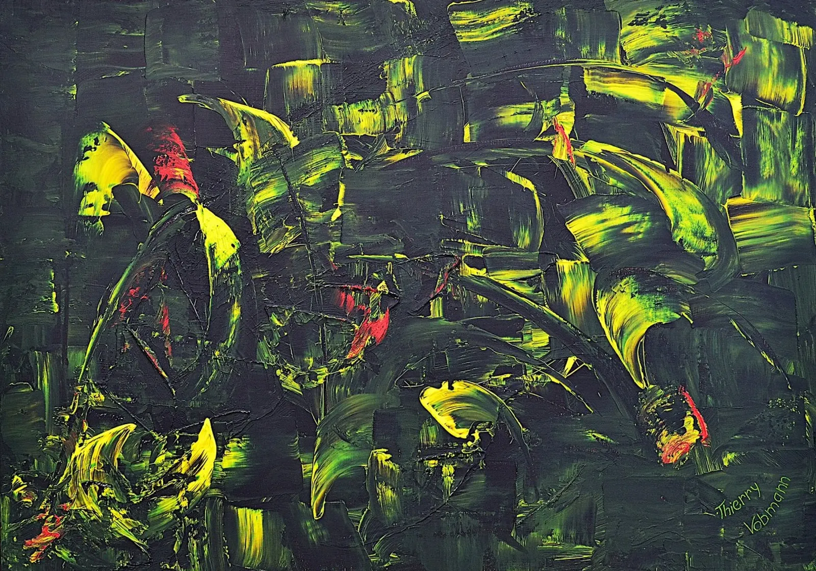 FONTAINE DE JOUVENCE hahnemühle by Thierry Vobmann Abstract painting