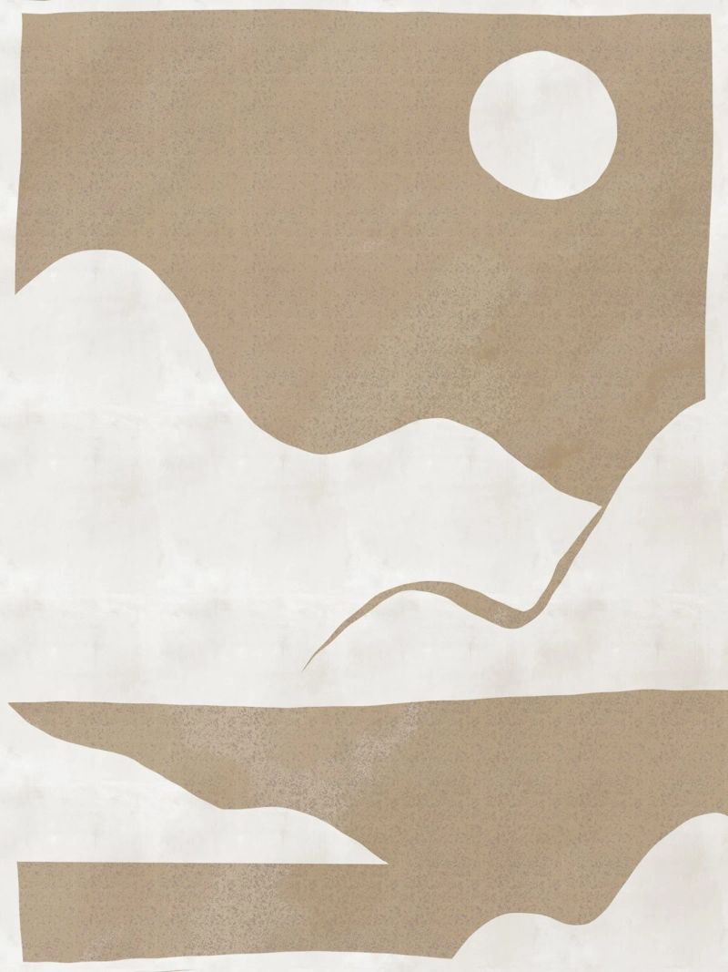 Minimaler Landschaftsausschnitt 03 Poster von Little Dean