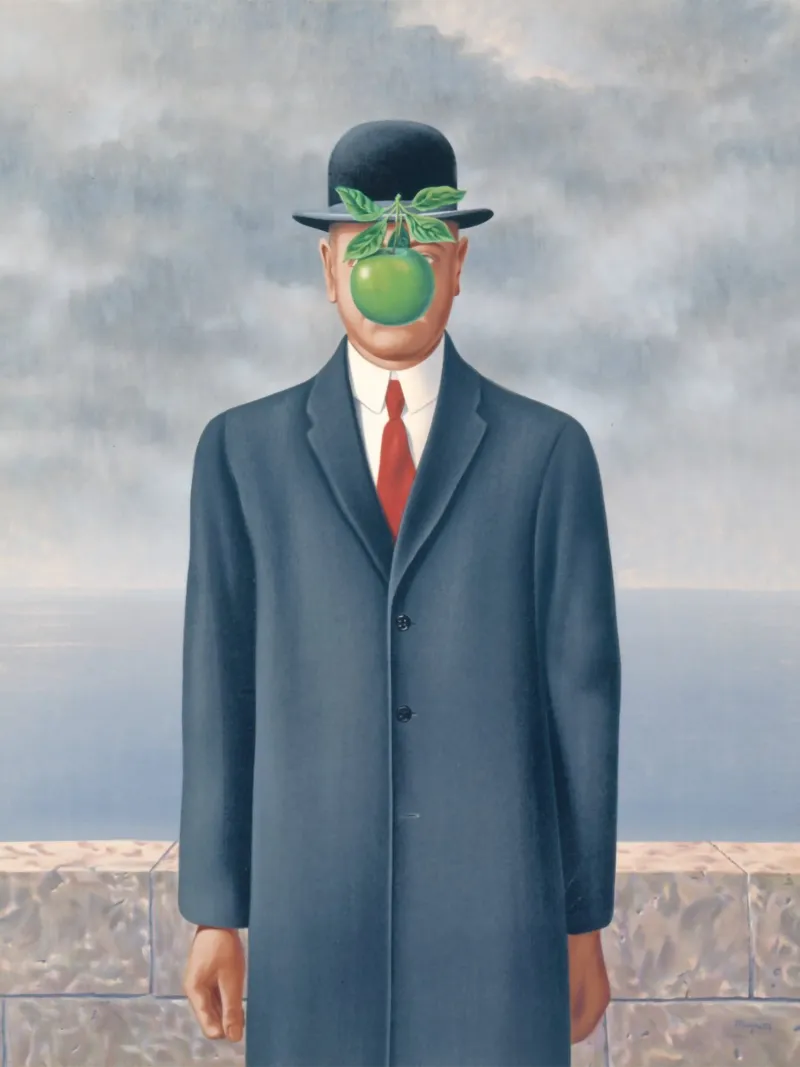 Figlio dell'uomo" di René Magritte pellicola backlit da Classic Art Prints