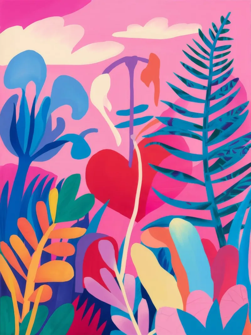 Tropical Bloom Reverie poster by Zep Layers