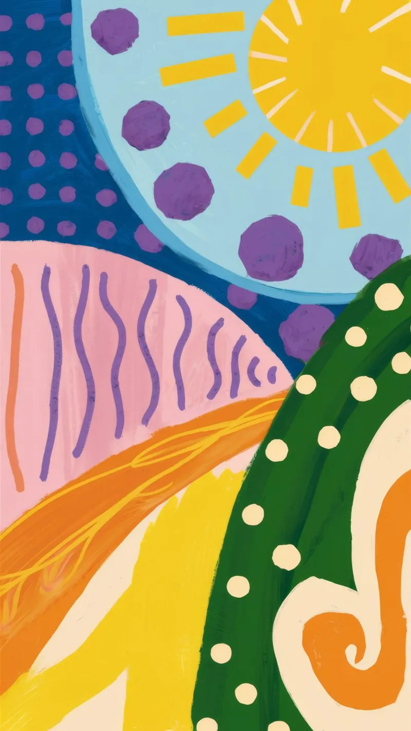Sunburst Hills Abstraction canvas by Zep Layers