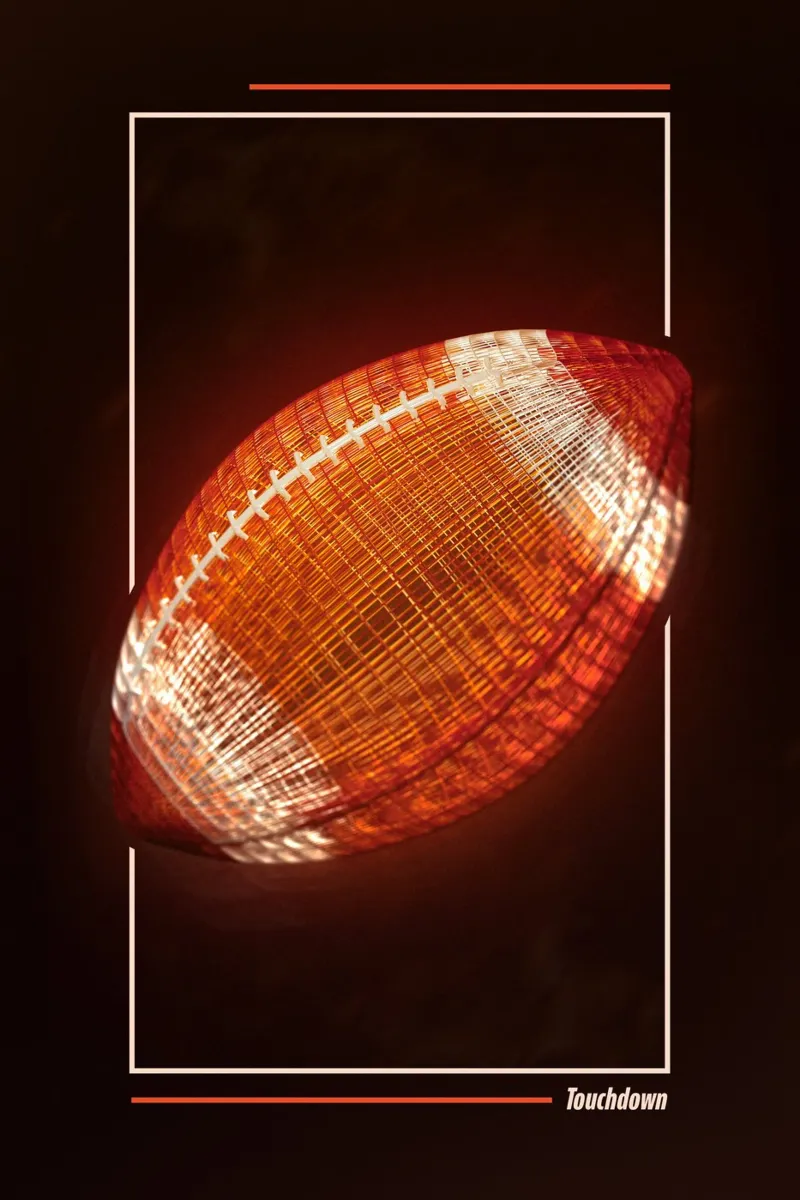 Touchdown - Football plexiglass da athlete.art