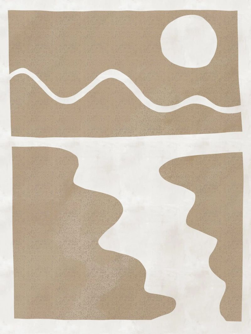 Minimaler Landschaftsausschnitt 04 Poster von Little Dean