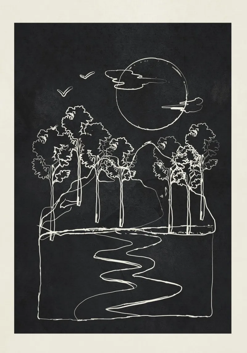 Minimalist Mountains 5 poster da cityart