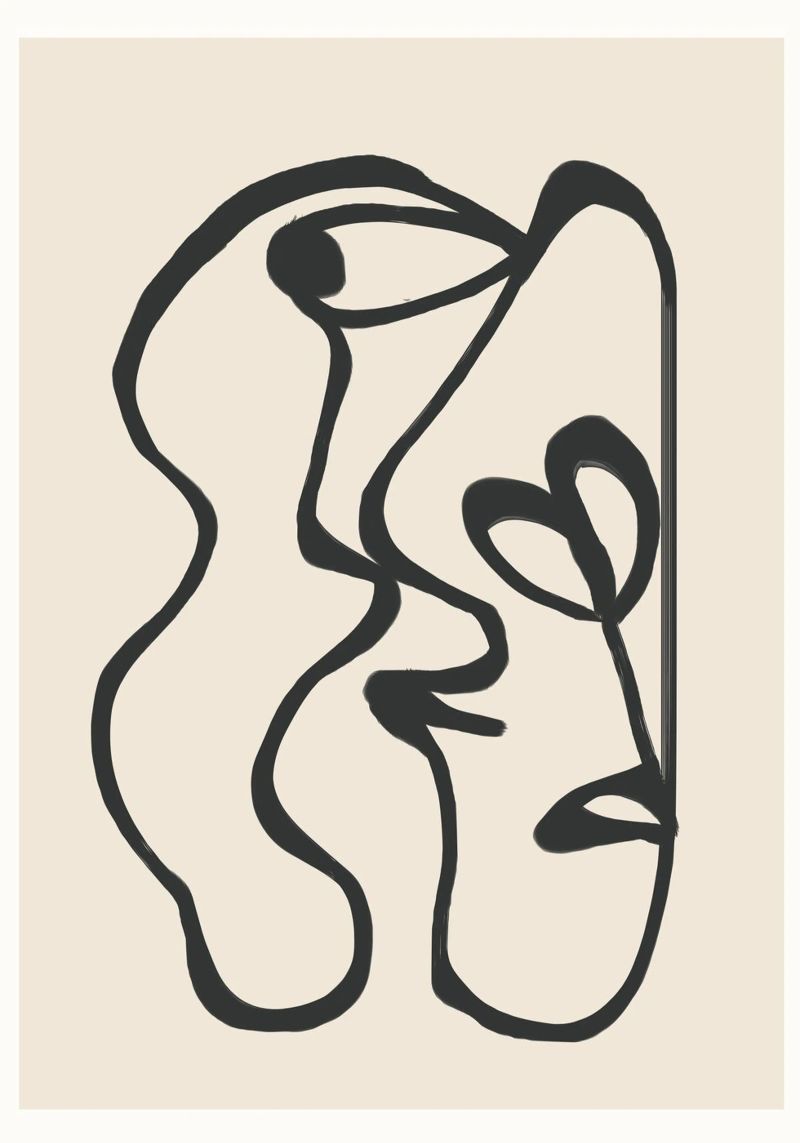 Minimal Abstract Art 5 pellicola backlit da Nadjaa