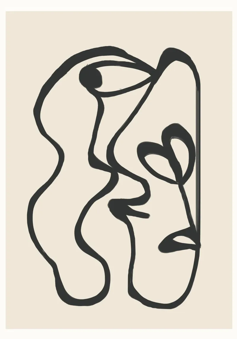 Minimal Abstract Art 5 lámina retroiluminada de Nadjaa