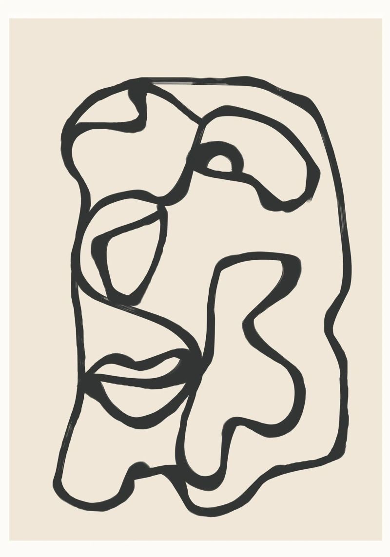 Minimal Abstract Art 7 pellicola backlit da Nadjaa