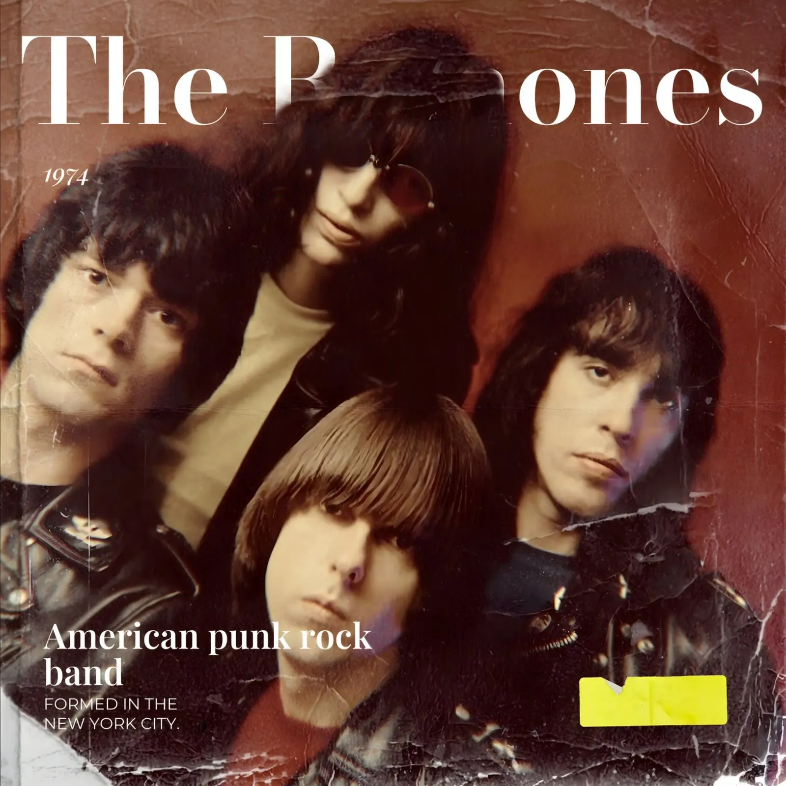 The Ramones pellicola backlit da Low poly art