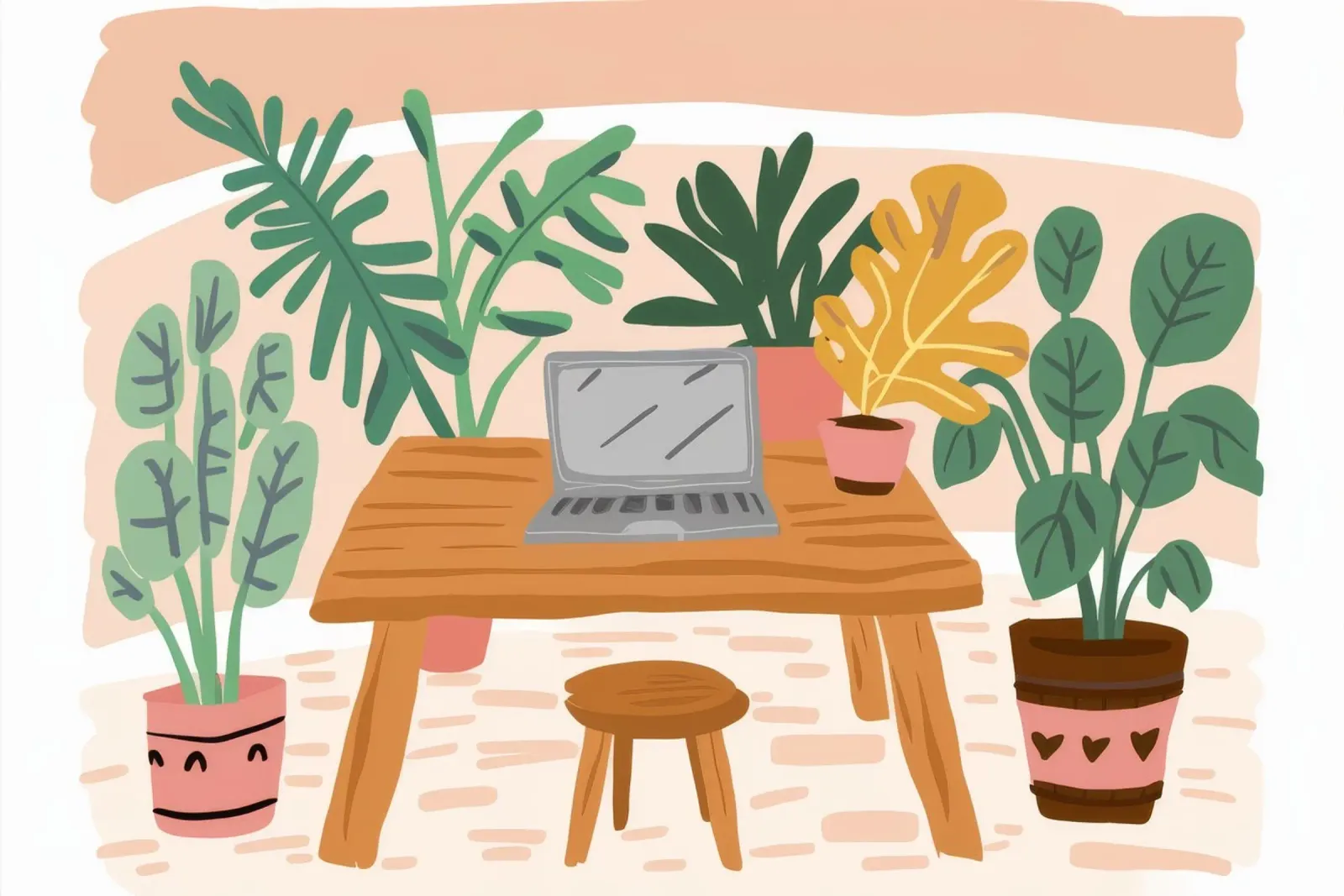 Botanical Workspace Harmony canvas by Arcane Shade