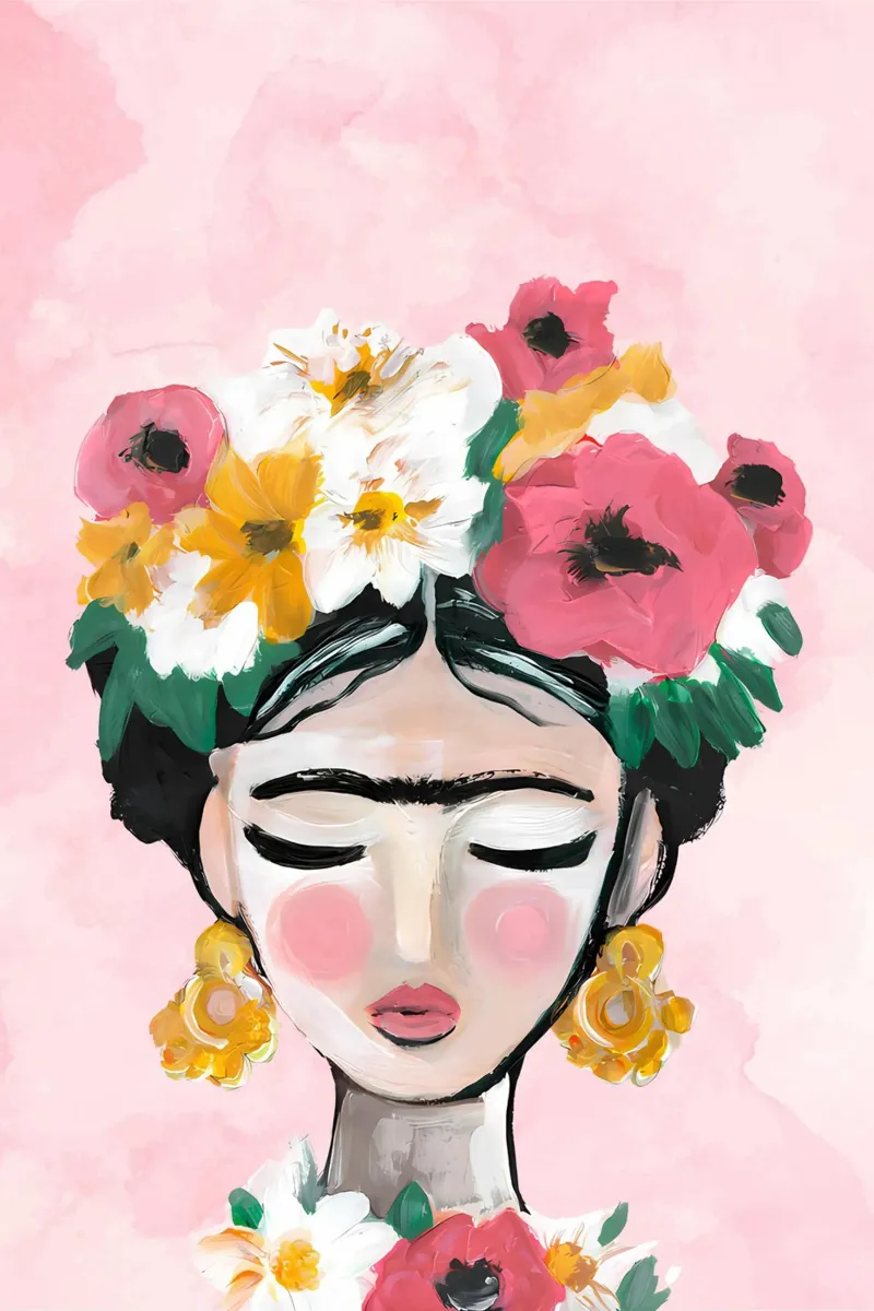 Frida Kahlo floreale pannello forex da Boheme