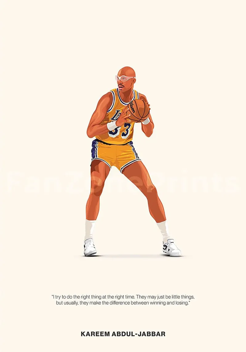Kareem Abdul-Jabbar poster da Attaboy Dsgn