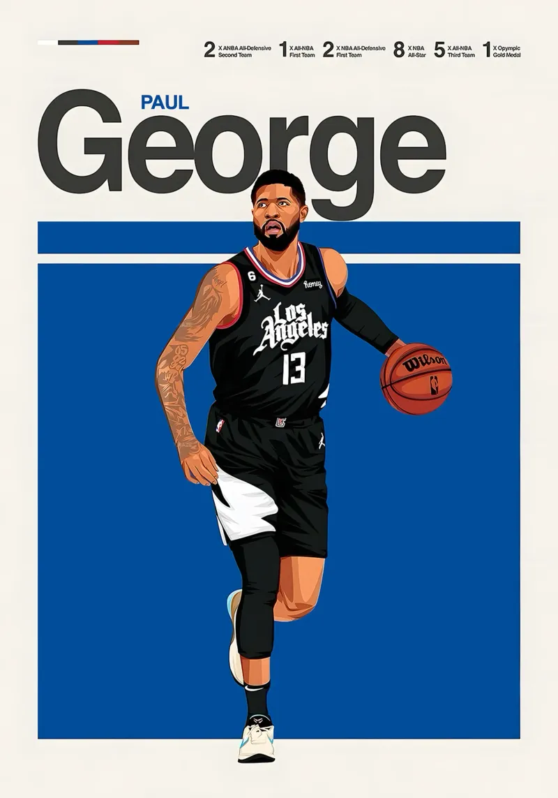 Paul George poster da Attaboy Dsgn