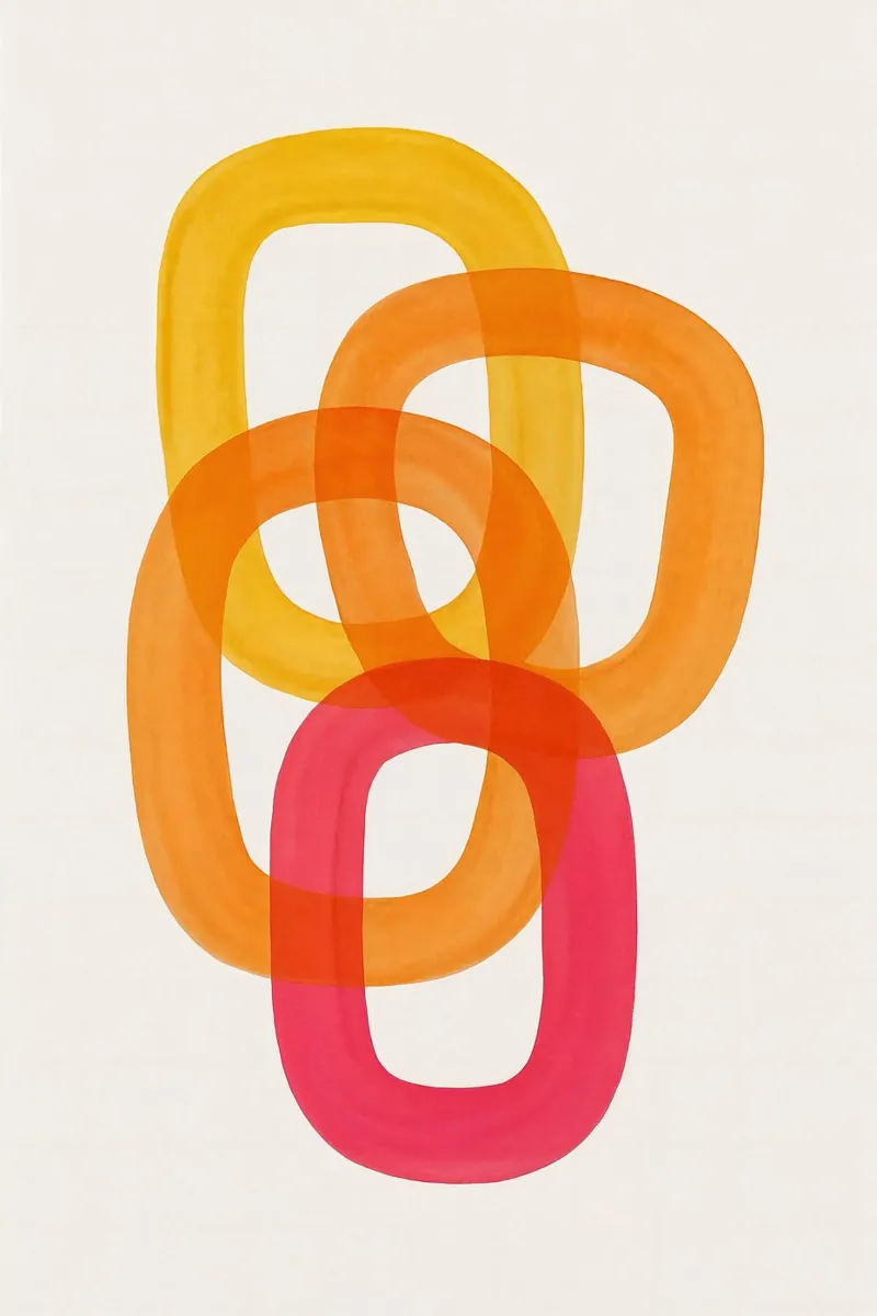 Solar Loops - Flow Form Series lienzo de SMPLE