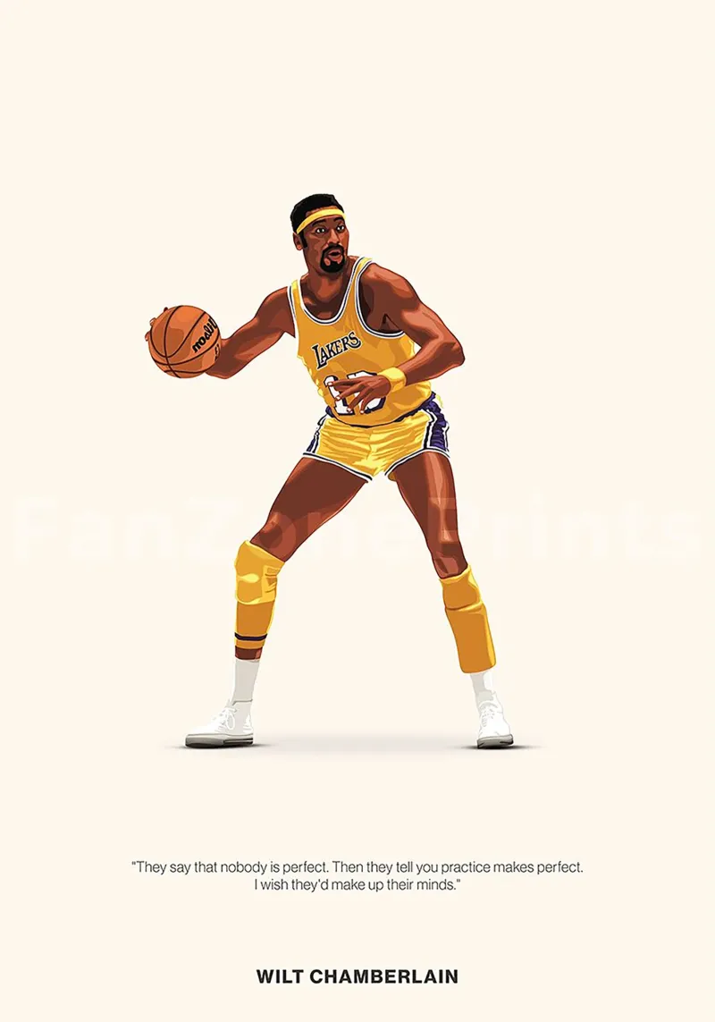 Wilt Chamberlain pellicola backlit da Attaboy Dsgn