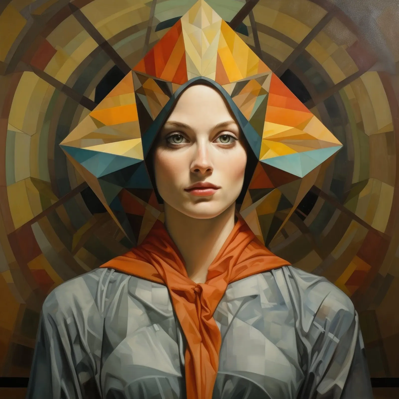 Geometric Italian Woman poster da Artful Muse